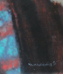 Portrait - 21 century,  Figurative oil painting, Dark tones