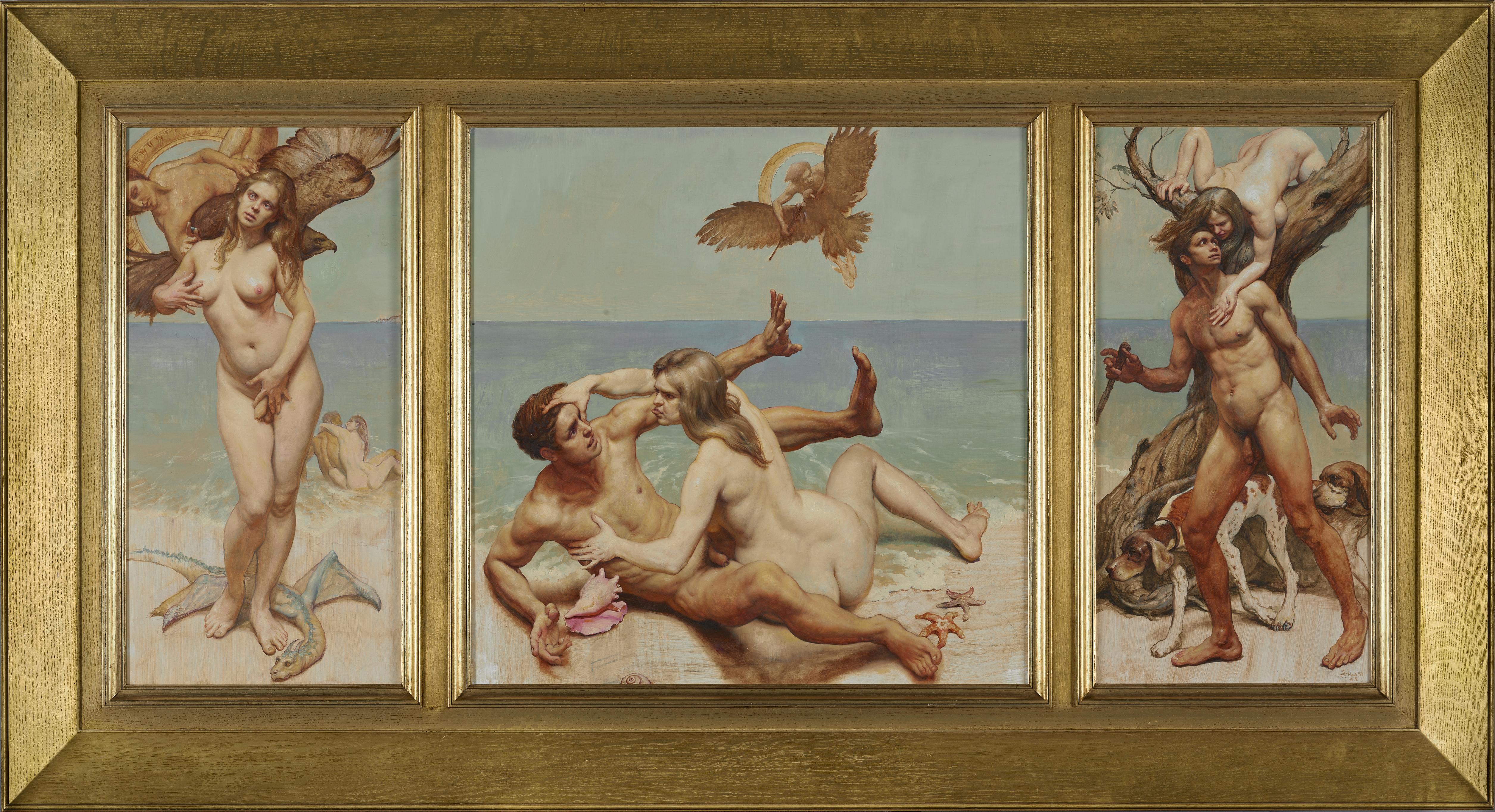 Adam Miller Nude Painting - Hermaphroditus