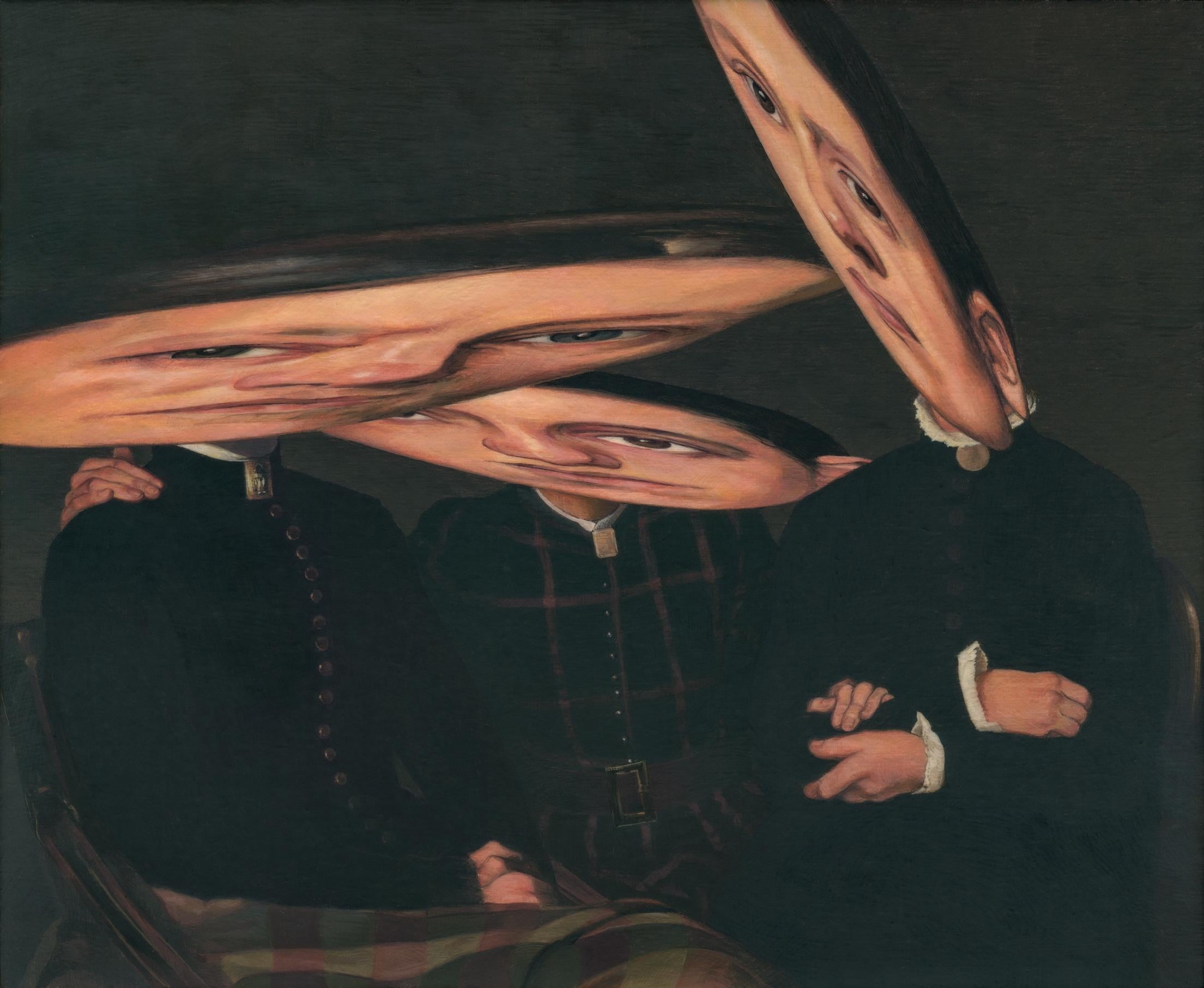 Figurative Painting di Adam Mysock - Prospettive distorte