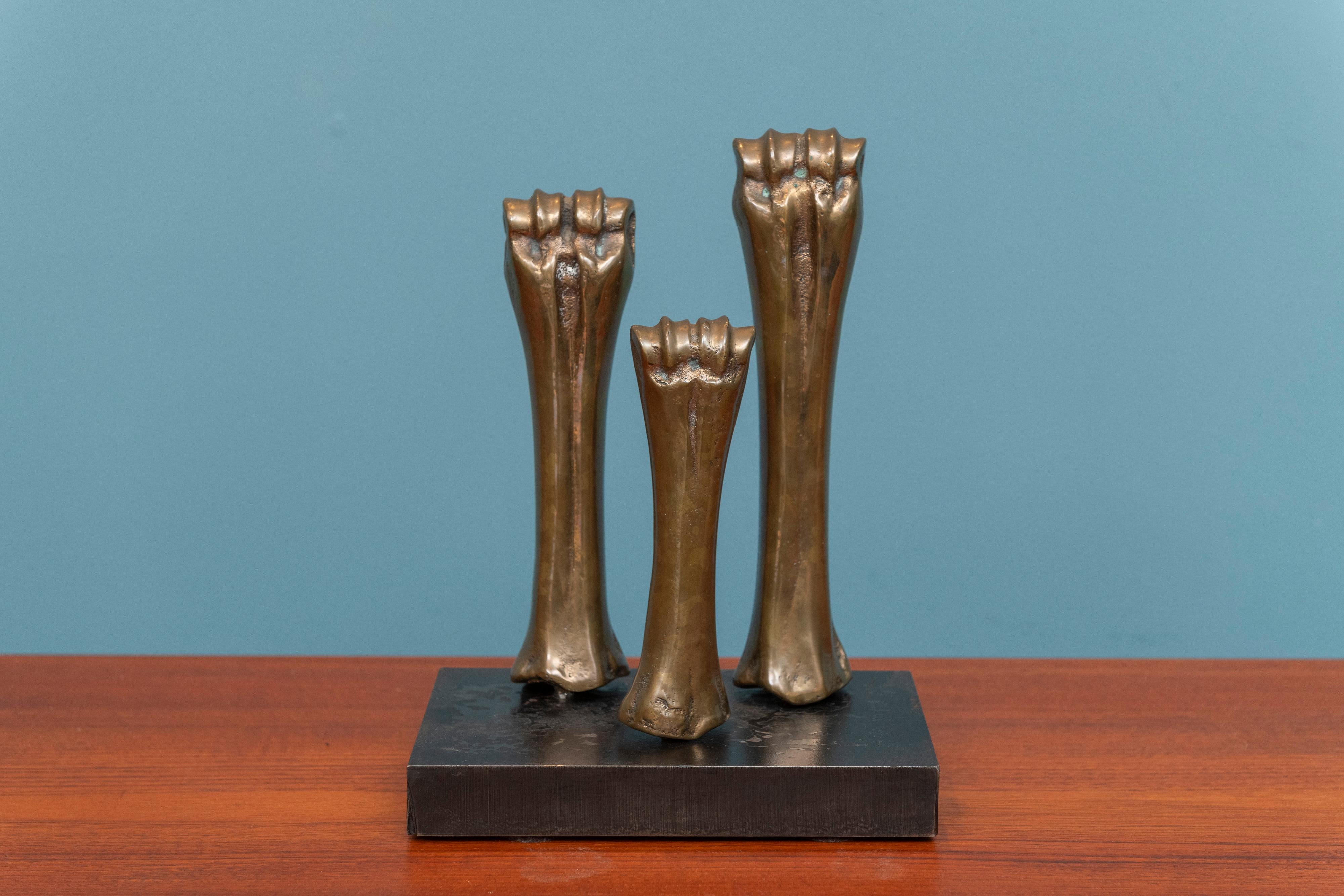 Scultura in bronzo massiccio 
