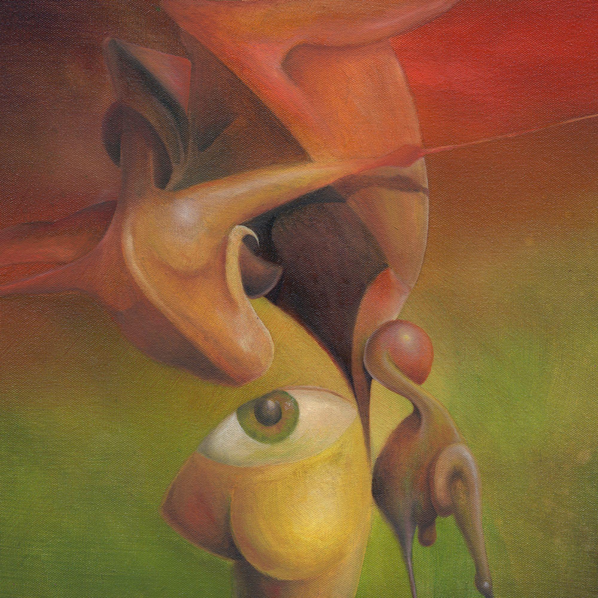 An Eye to Magnetism, Painting, Oil on Canvas For Sale 1