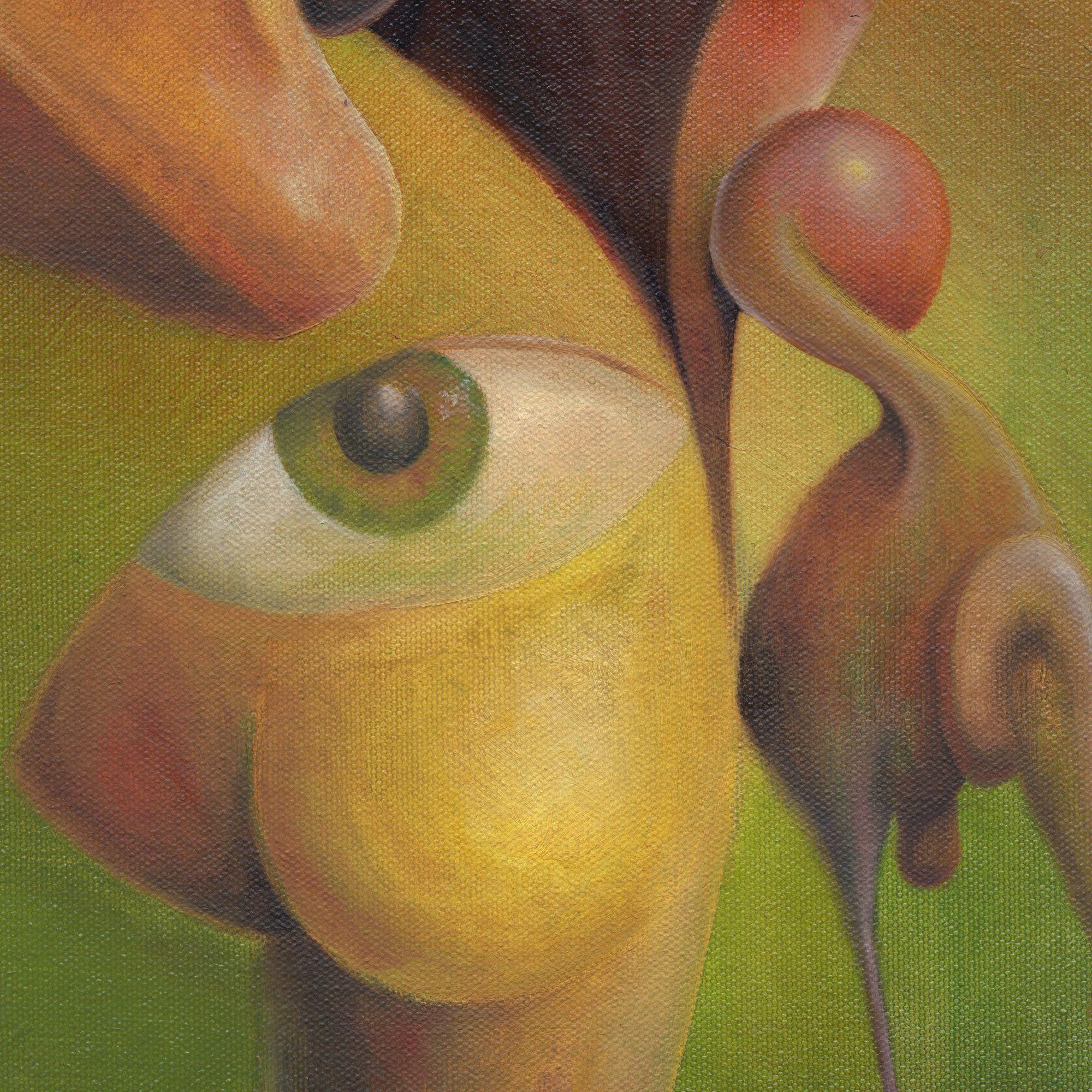 An Eye to Magnetism, Painting, Oil on Canvas For Sale 2