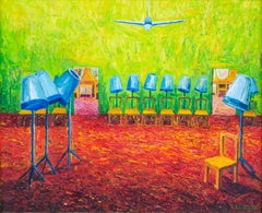 Adam Patrzyk Interior Textured Painting, Polish Modern Artist