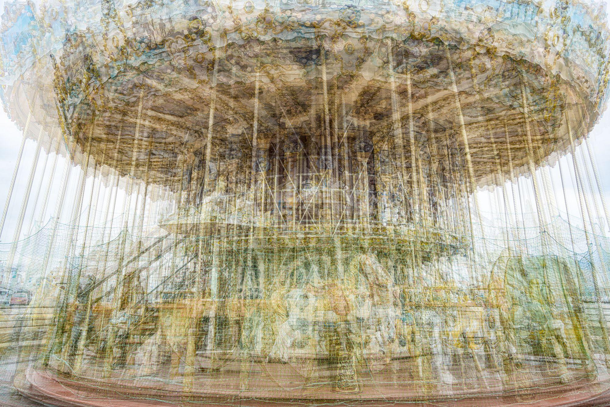 Adam Regan Color Photograph - On The Merry Go Round III, Photograph, Archival Ink Jet