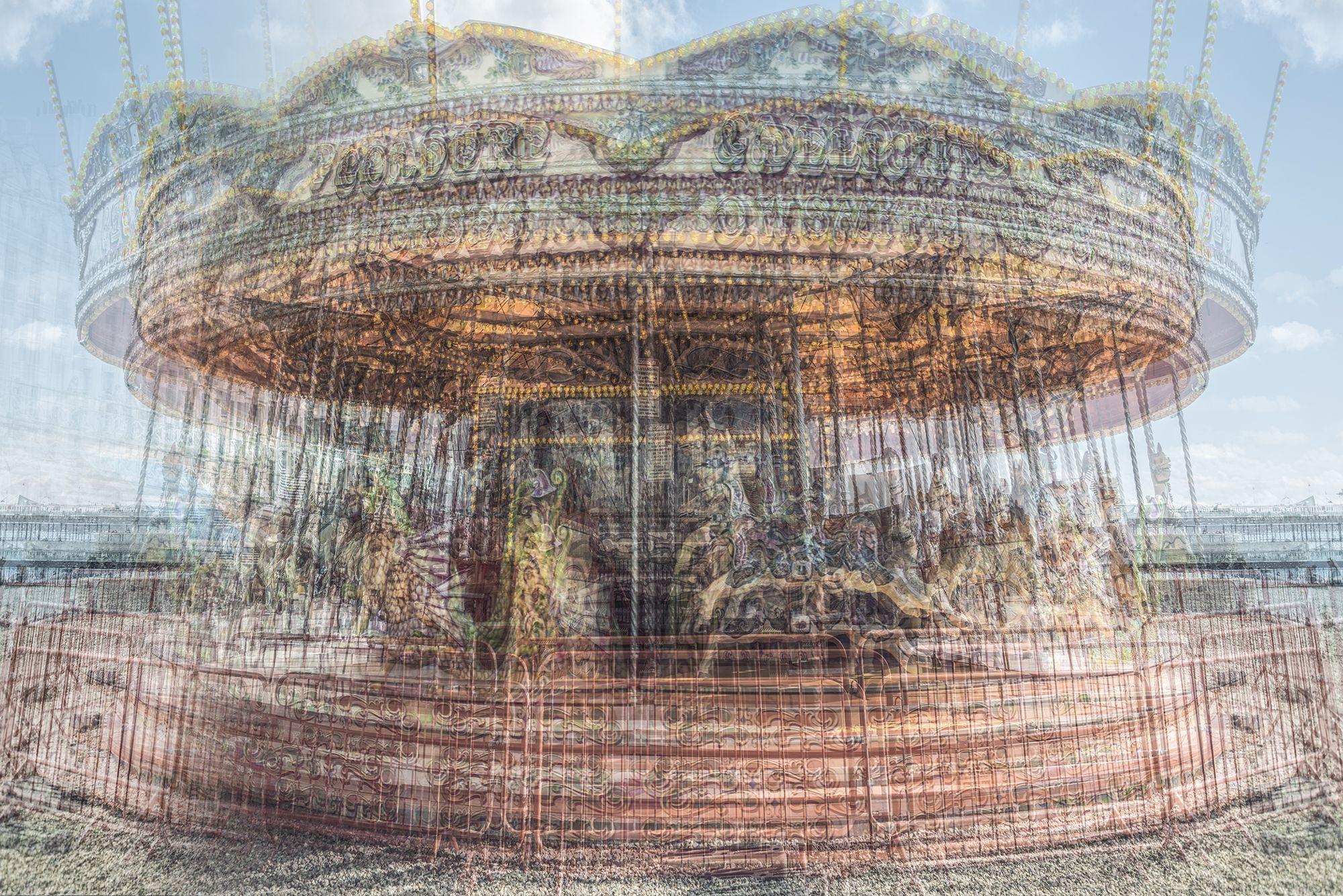 Adam Regan Color Photograph - On The Merry Go Round IV, Photograph, Archival Ink Jet