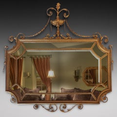 Adam Revival Late 19thC Gilt-Gesso Mirror