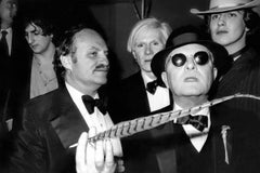 Andy Warhol and Truman Capote at Studio 54 Fine Art Print