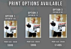 Andy Warhol Reading Newspaper II Fine Art Print