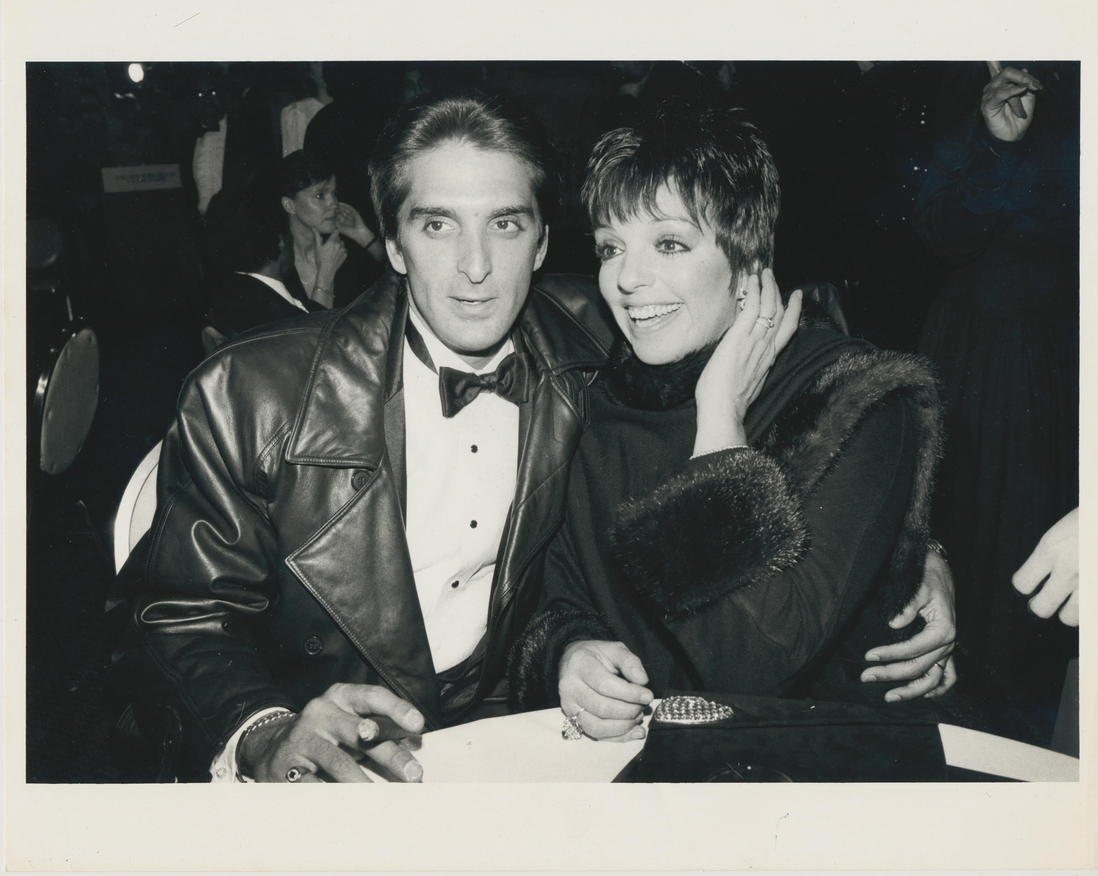 Adam Scull Black and White Photograph - Liza Minelli with husband