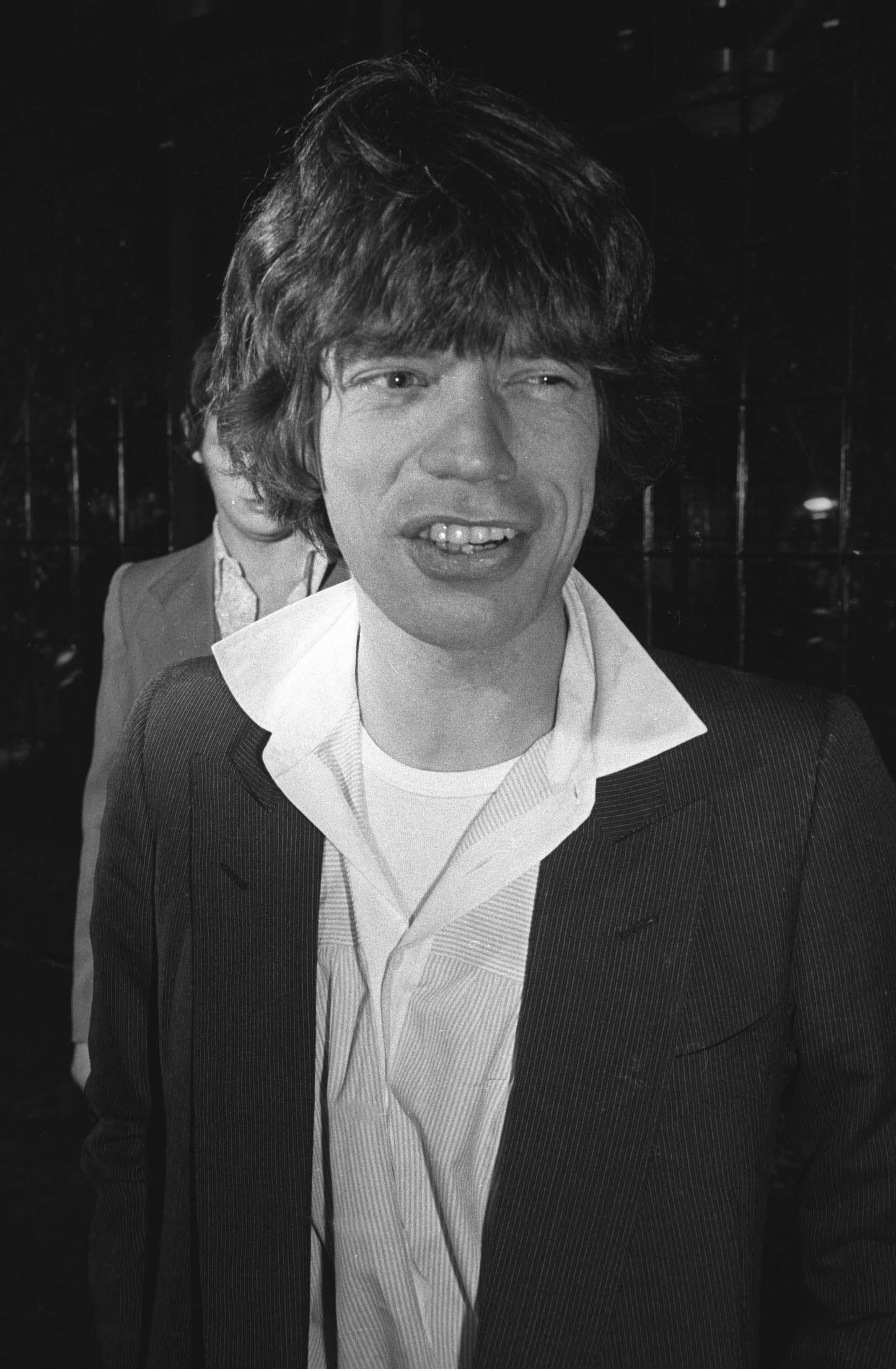 Adam Scull Portrait Photograph - Mick Jagger Candid at Studio 54 Fine Art Print