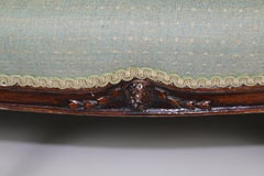 Adam mahogany camelback settee, ca 1780, England
