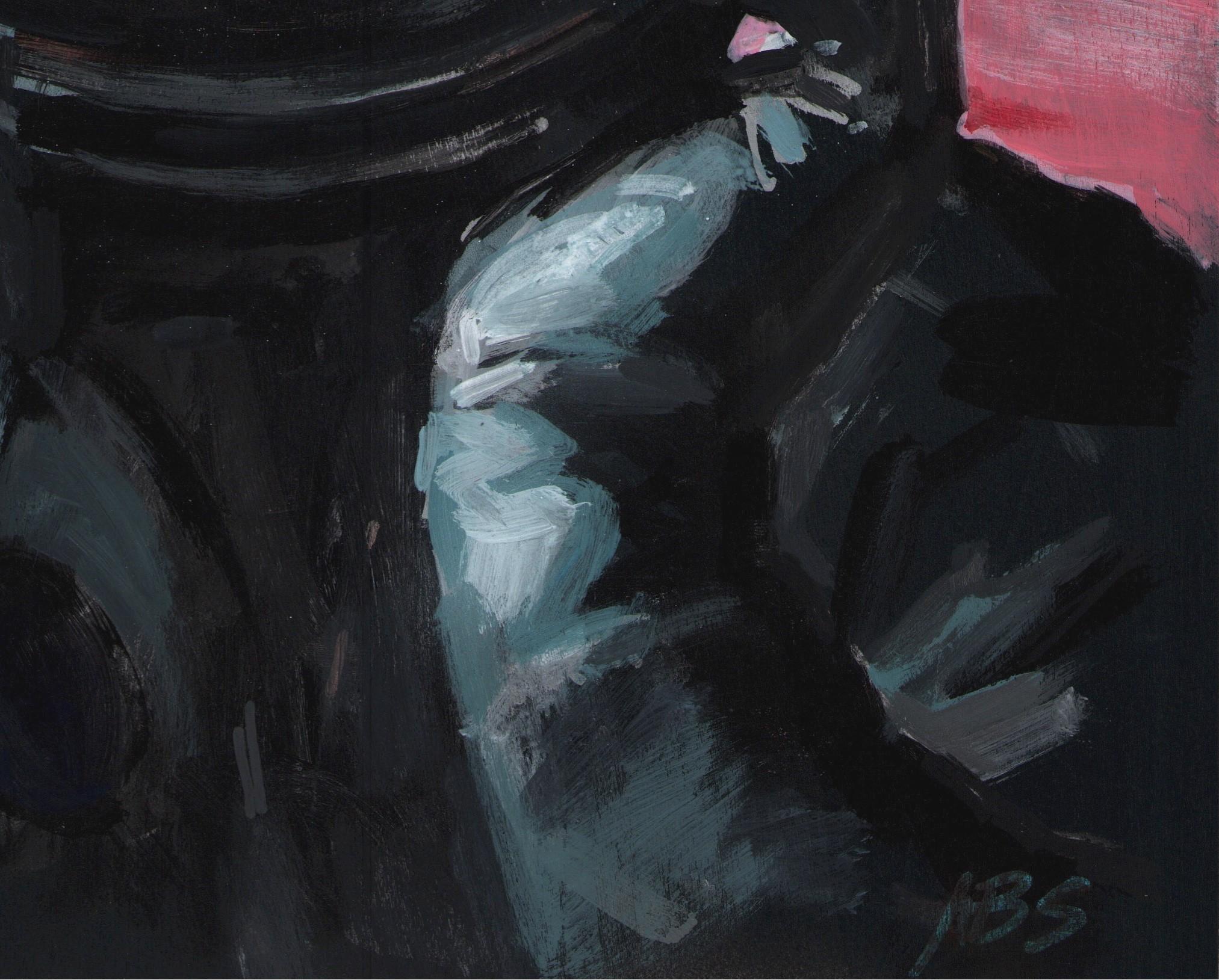„Breathe“ (2024) von Adam Shaw, Original-Ölgemälde eines Astronauten im Angebot 3