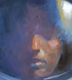 "Daughter" (2024) di Adam Shaw, dipinto a olio originale di un'astronauta