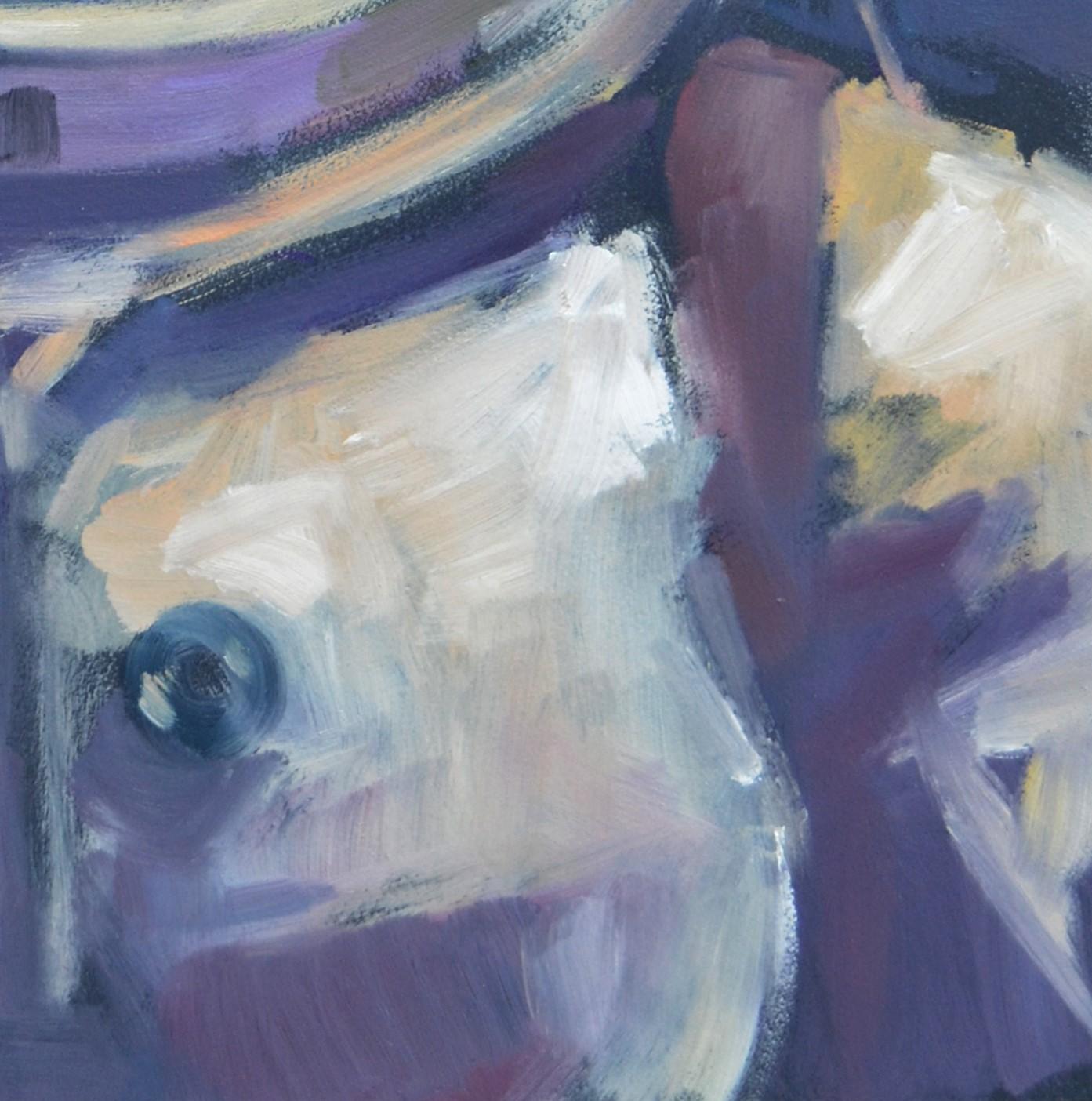 „ Tochter“ (2024) von Adam Shaw, Original-Ölgemälde eines Astronauten im Angebot 4