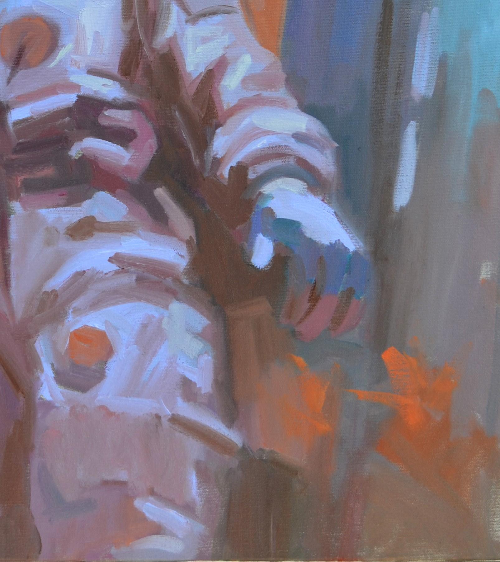 „Escape“ (2024) von Adam Shaw, Original-Ölgemälde eines Astronauten im Angebot 4
