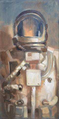 "Suit II" (2024) By Adam Shaw, Original Oil Painting of Astronaut
