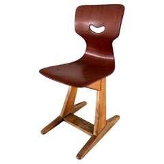Vintage Adam Stegner Flötotto Germany 1960’s Pagholz wood (school) children’s chair