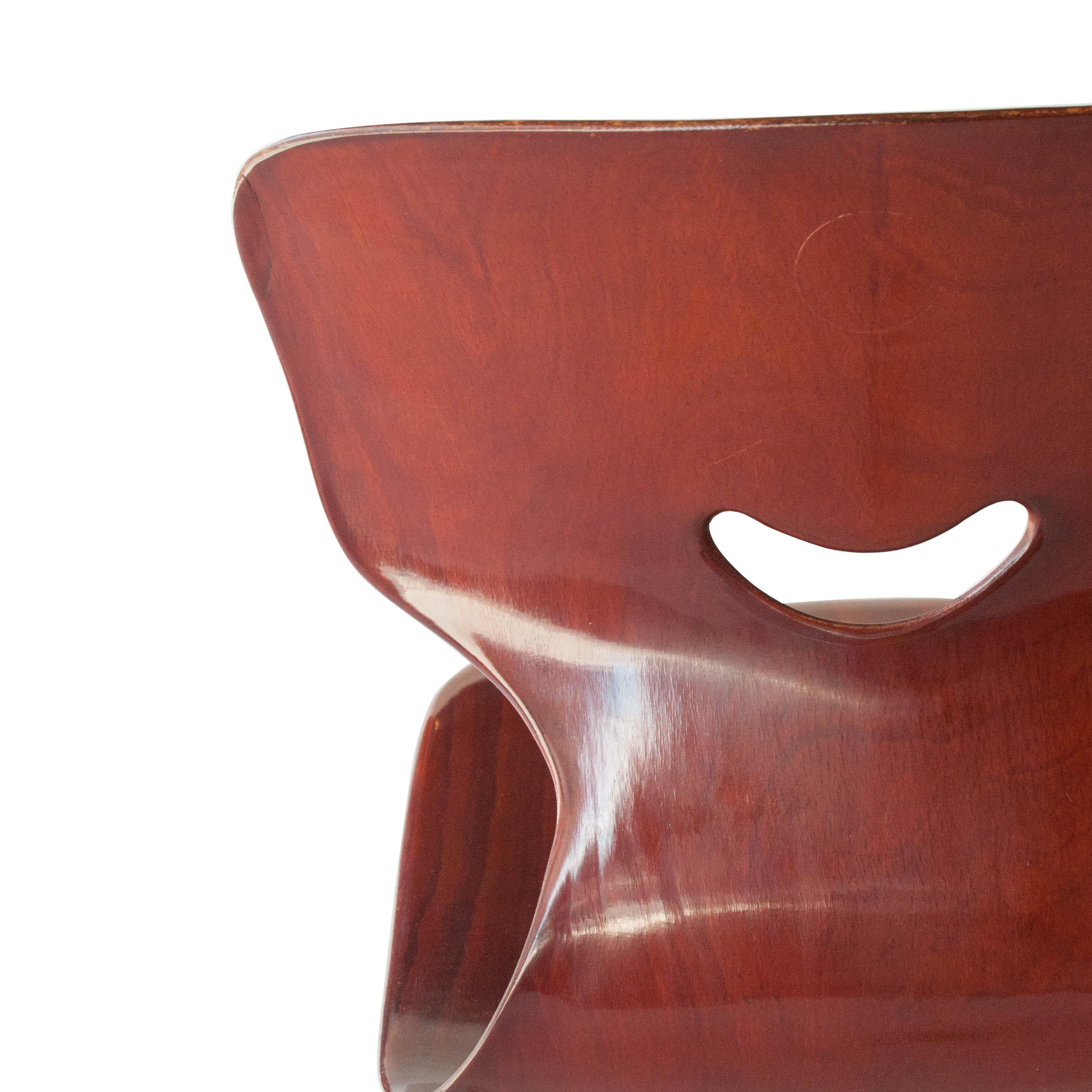 Adam Stegner for Pagholz Flötotto Chairs Wood Iron, Germany, 1960 2