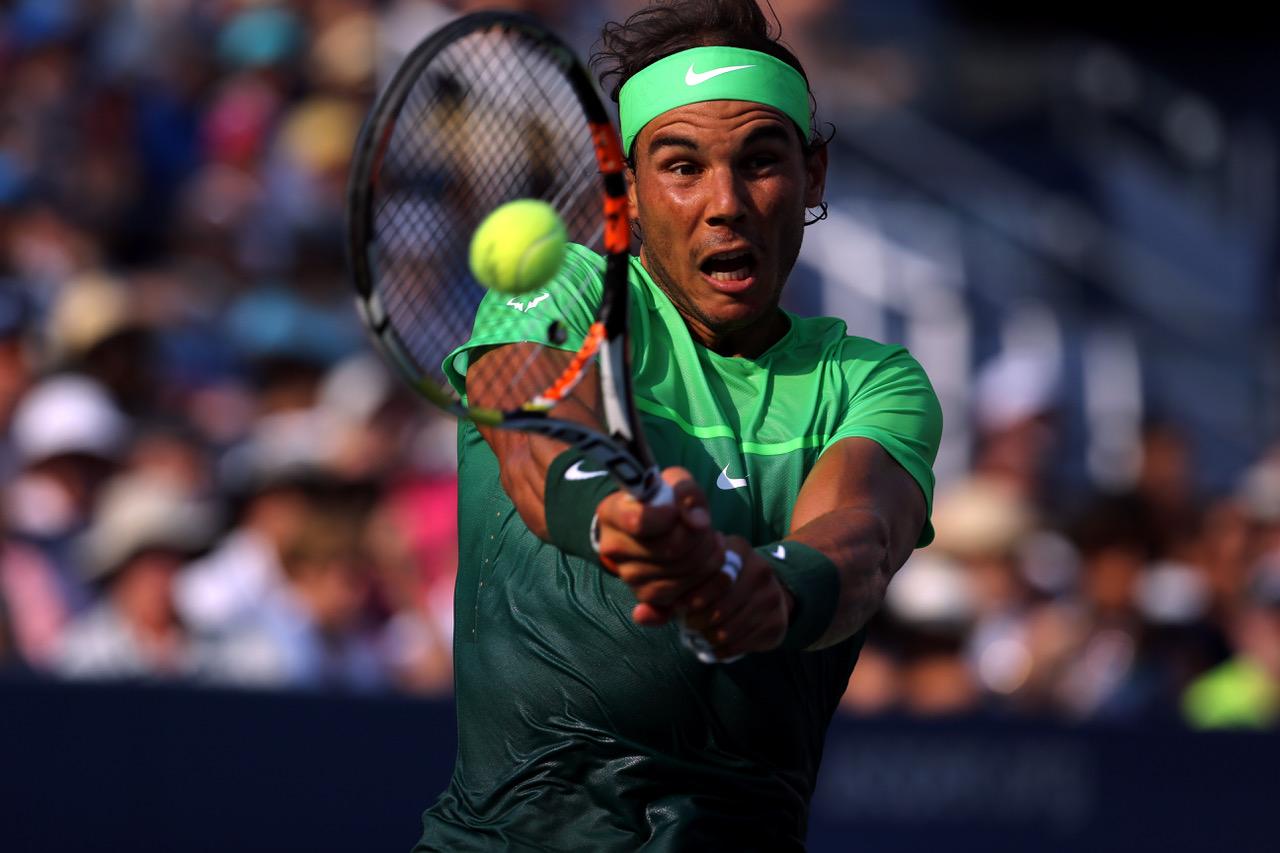 Figurative Photograph di Adam Stoltman - Rafael Nadal, U.S. Open 2015