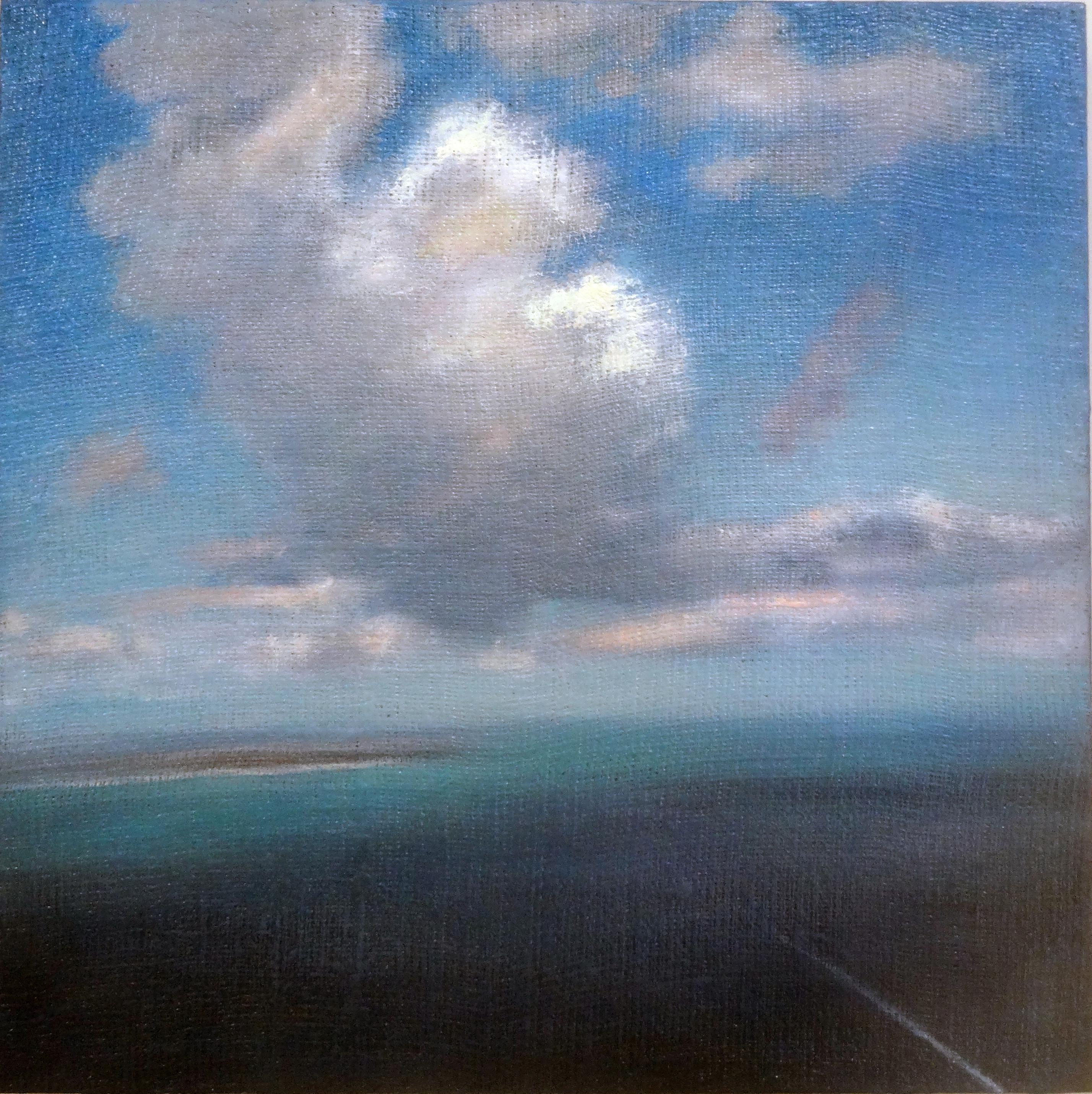 Aerial With Boat Wake - Painting by Adam Straus
