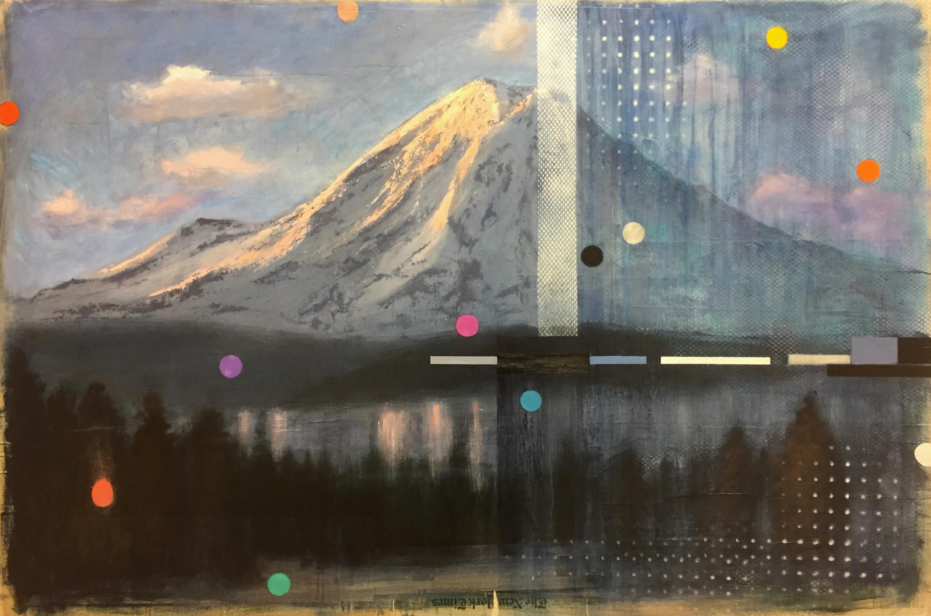 BIG ROCK CANDY MOUNTAIN - Painting by Adam Straus
