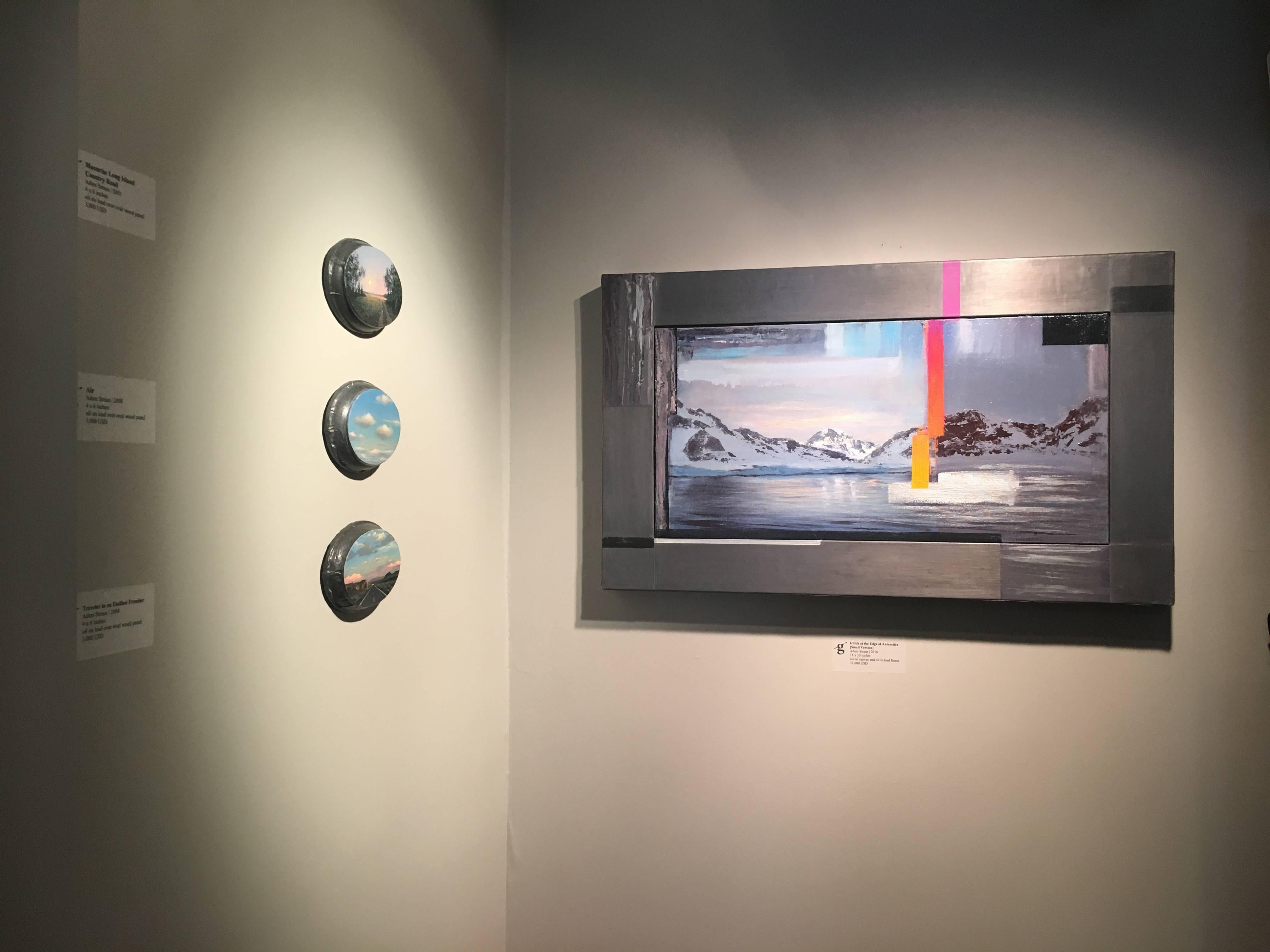 Glitch at the Edge of Antarctica  Small Version – Painting von Adam Straus