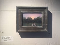 Moonrise: Landstraße und Mann mit Flashlight