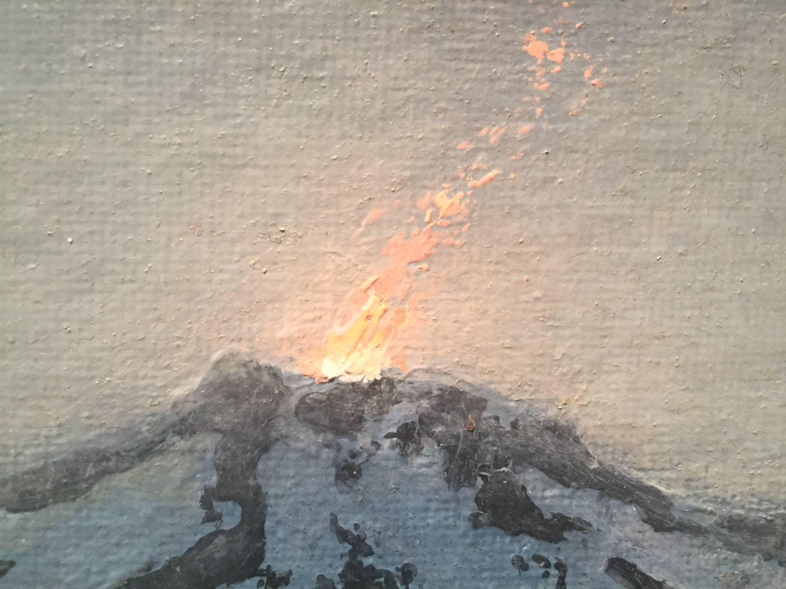 Volcano - Painting by Adam Straus