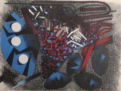 Cocoon, Abstract Lithograph by Adam Styka