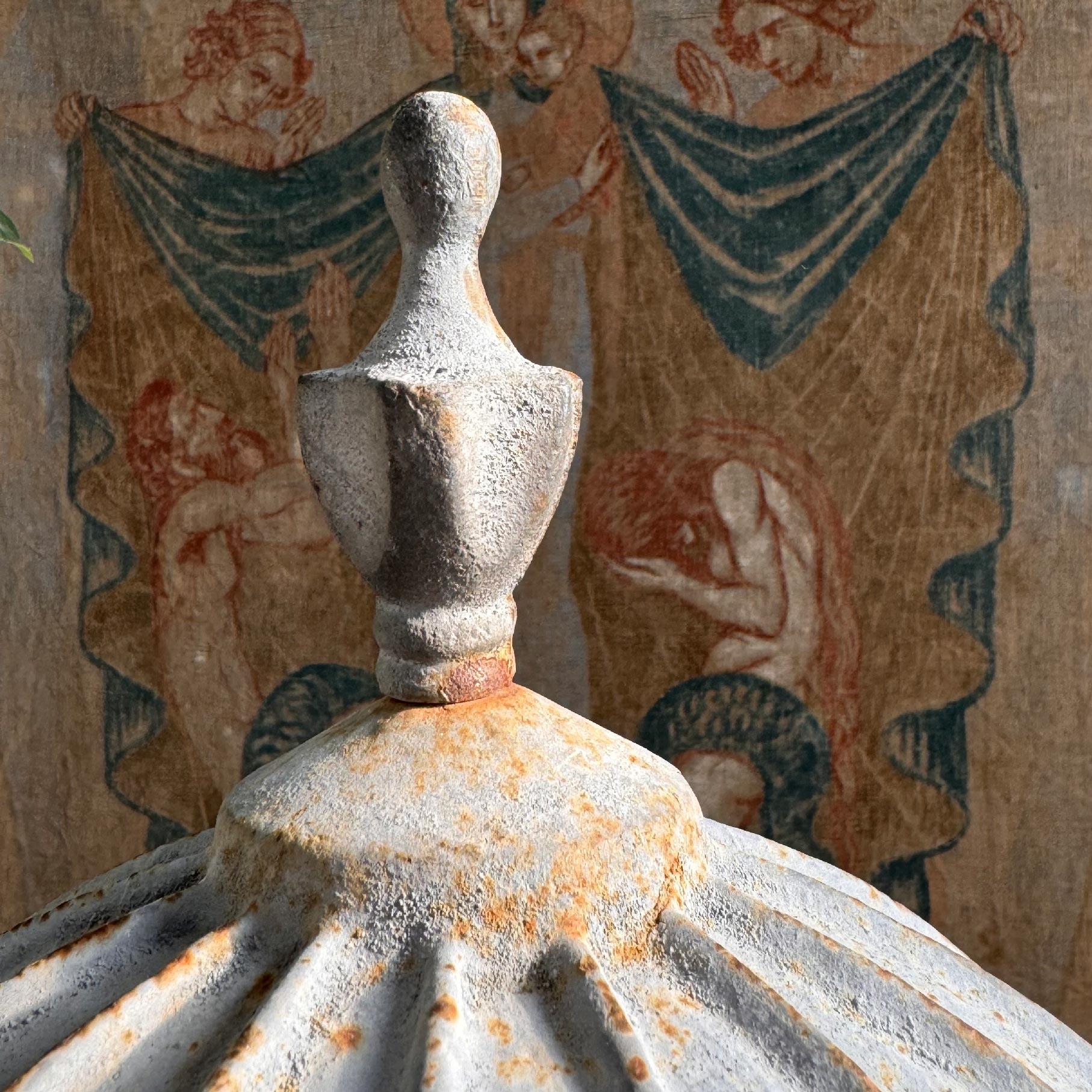 19th Century Adam Style Blue Cast Iron Urn attributed to the Carron Iron Works For Sale