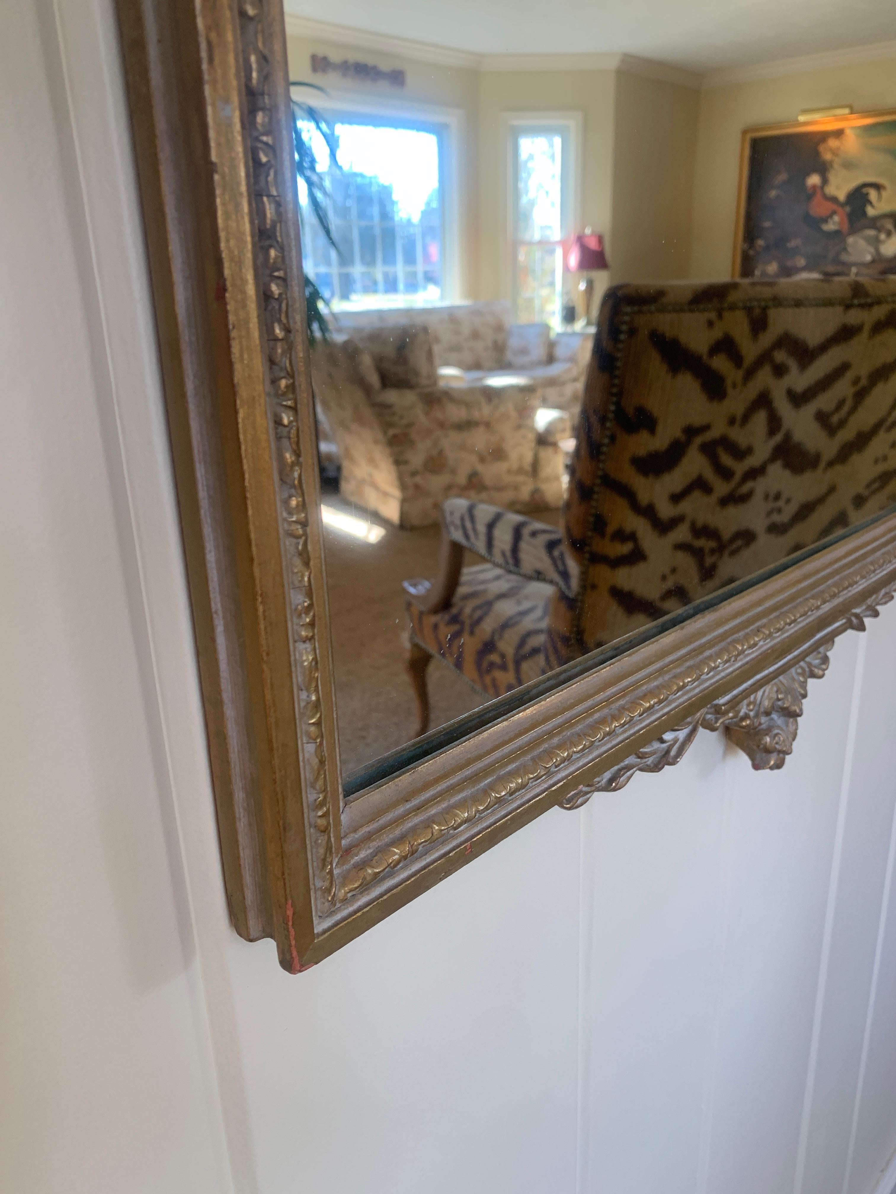Miroir mural néoclassique Prince of Wales en bois doré de style Adam en vente 2