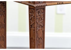 Adam Style Neoclassical Style Heavily Carved Console Table With Conforming Glass