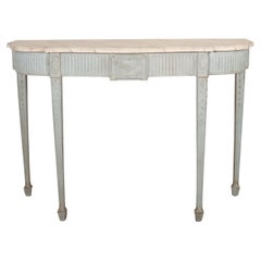 Table console peinte de style Adams