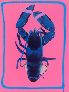 Boi bleu avec cadre (rose avec bleu)