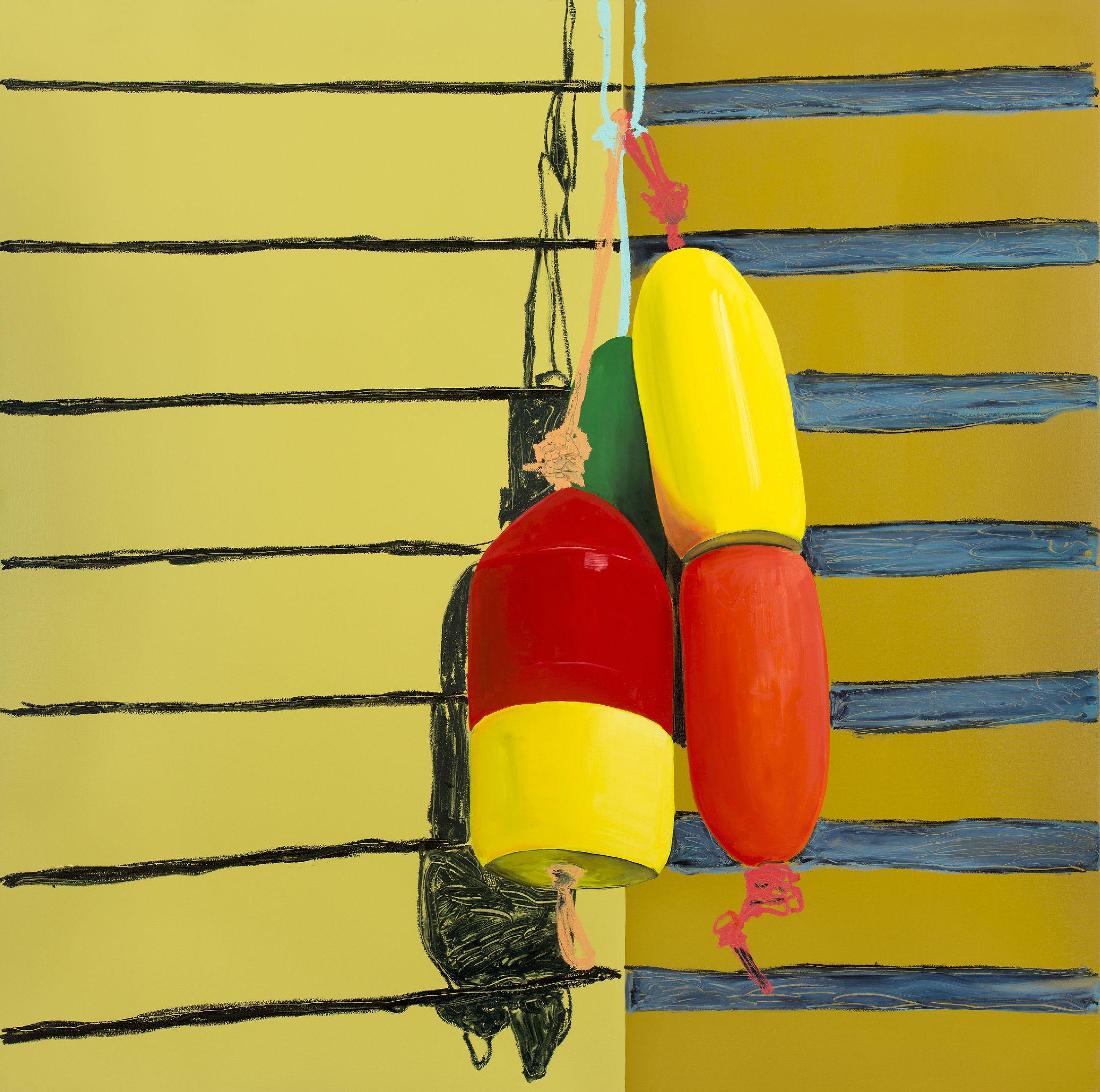 Adam Umbach Still-Life Painting - Golden Buoy