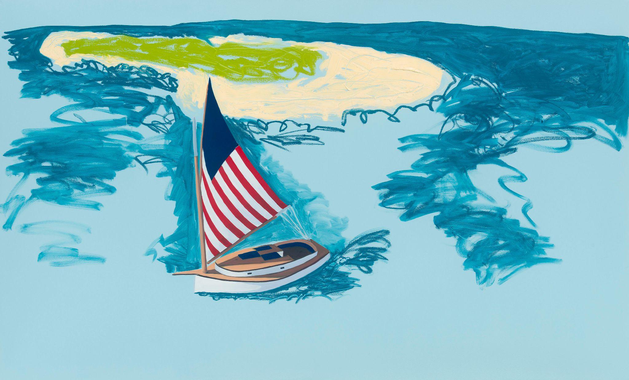 Landscape Painting di Adam Umbach - Stagione Wavey IV