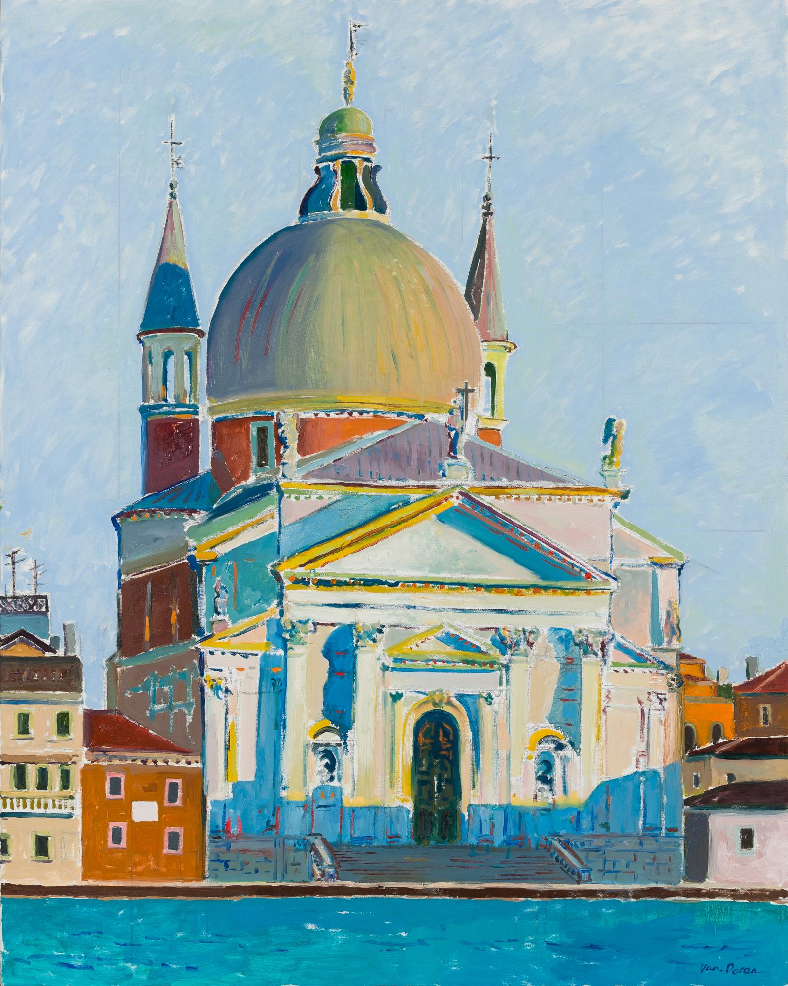 The Redentore (Venice) - Painting by Adam Van Doren