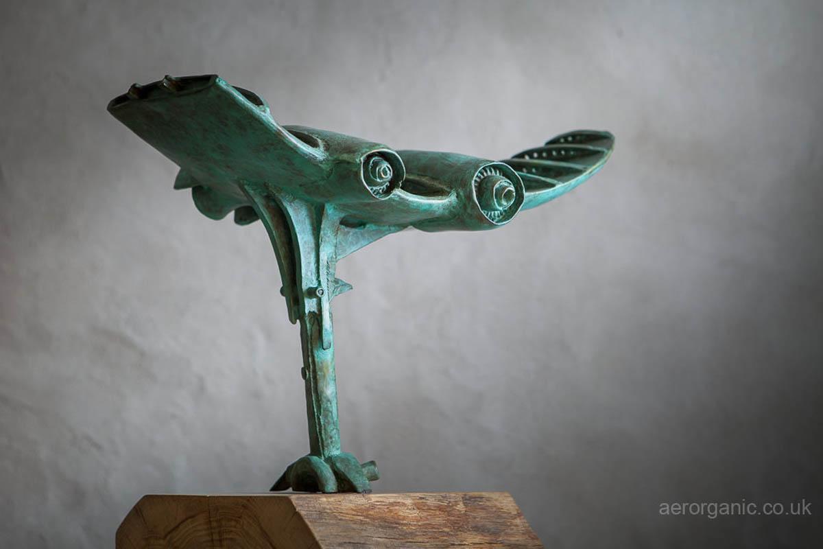 A Clipping of Wings 2 von 12 BY ADAM WARWICK HALL, Luftfahrtkunst, Skulpturkunst (Braun), Abstract Sculpture, von Adam Warwick Hall