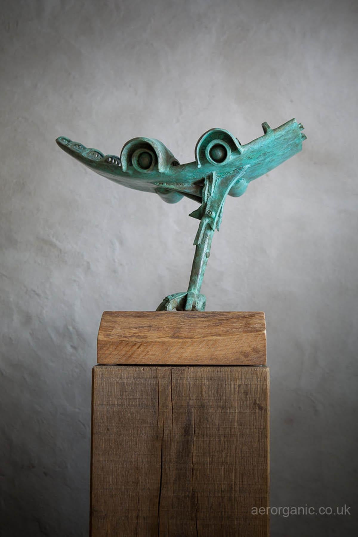 Adam Warwick Hall Abstract Sculpture – A Clipping of Wings 2 von 12 BY ADAM WARWICK HALL, Luftfahrtkunst, Skulpturkunst