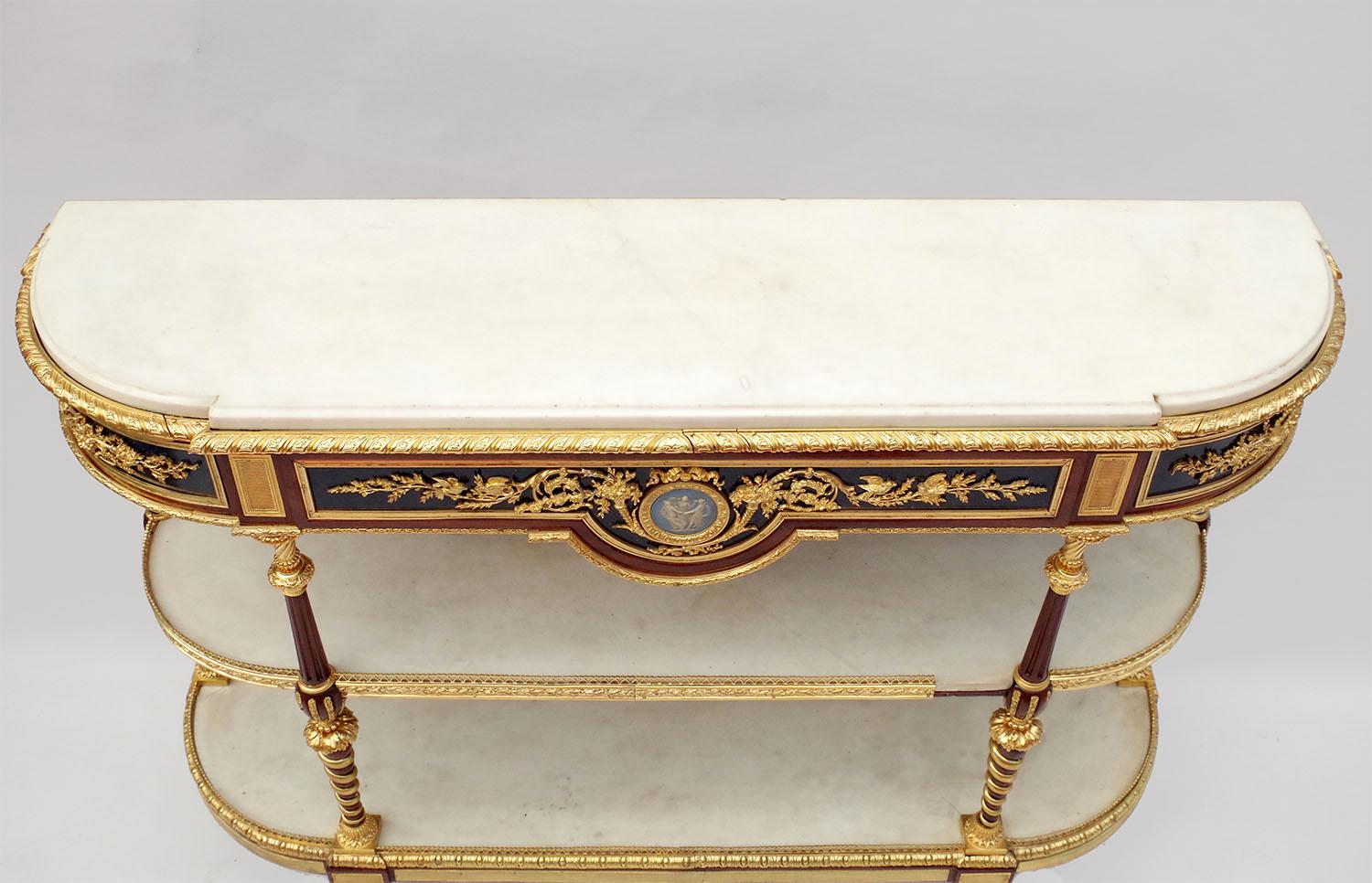 Console d'appoint de style Louis XVI en acajou, Adam Weisweiler, 19ème siècle en vente 5