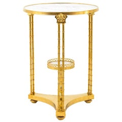 Adam Weisweiler, Neoclassical Style Gilt Bronze Stand, circa 1900