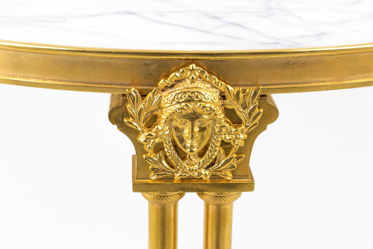 French Adam Weisweiler, Neoclassical Style Gilt Bronze Stand, circa 1900