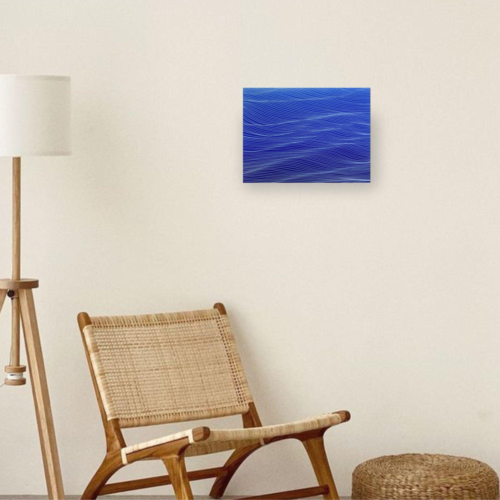 Cirrus - Quadro d'acqua originale dell'impressionismo astratto - arte contemporanea - Painting di Adam Zoltowski