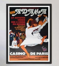 Adama - Casino de Paris Original Poster, 1985