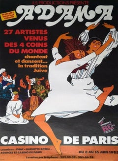 Adama - Casino de Paris Original Poster, 1985