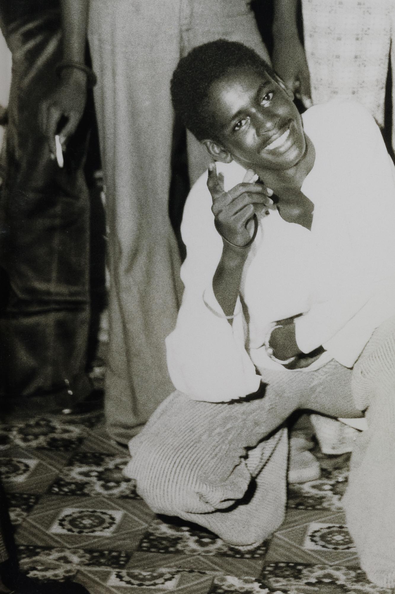 Untitled (Boys Night Out) - Gray Black and White Photograph by Adama Sylla 