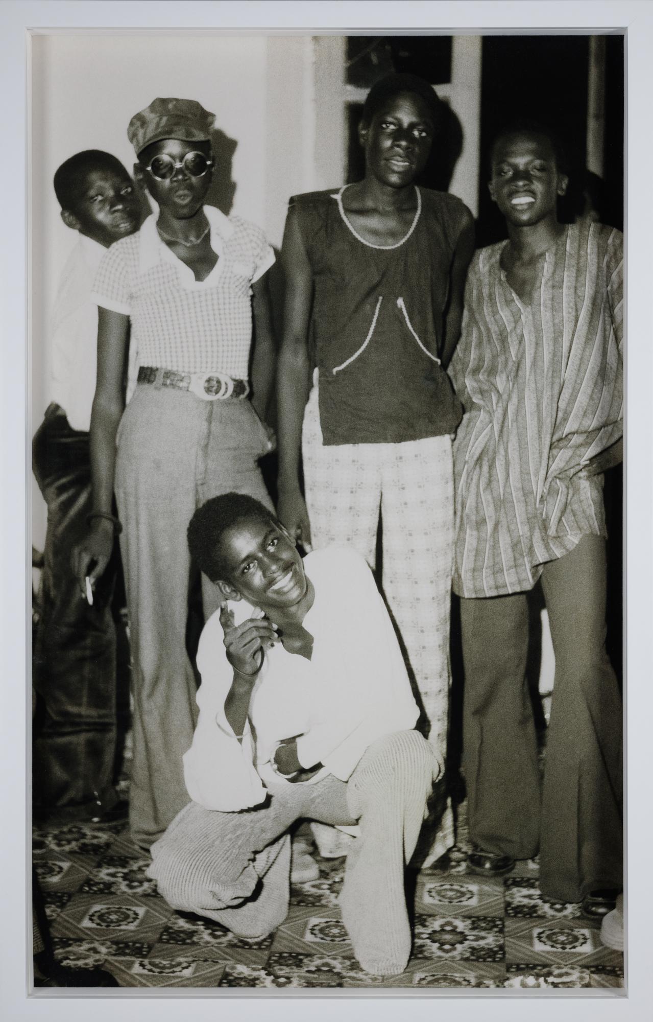 Adama Sylla  Black and White Photograph - Untitled (Boys Night Out)