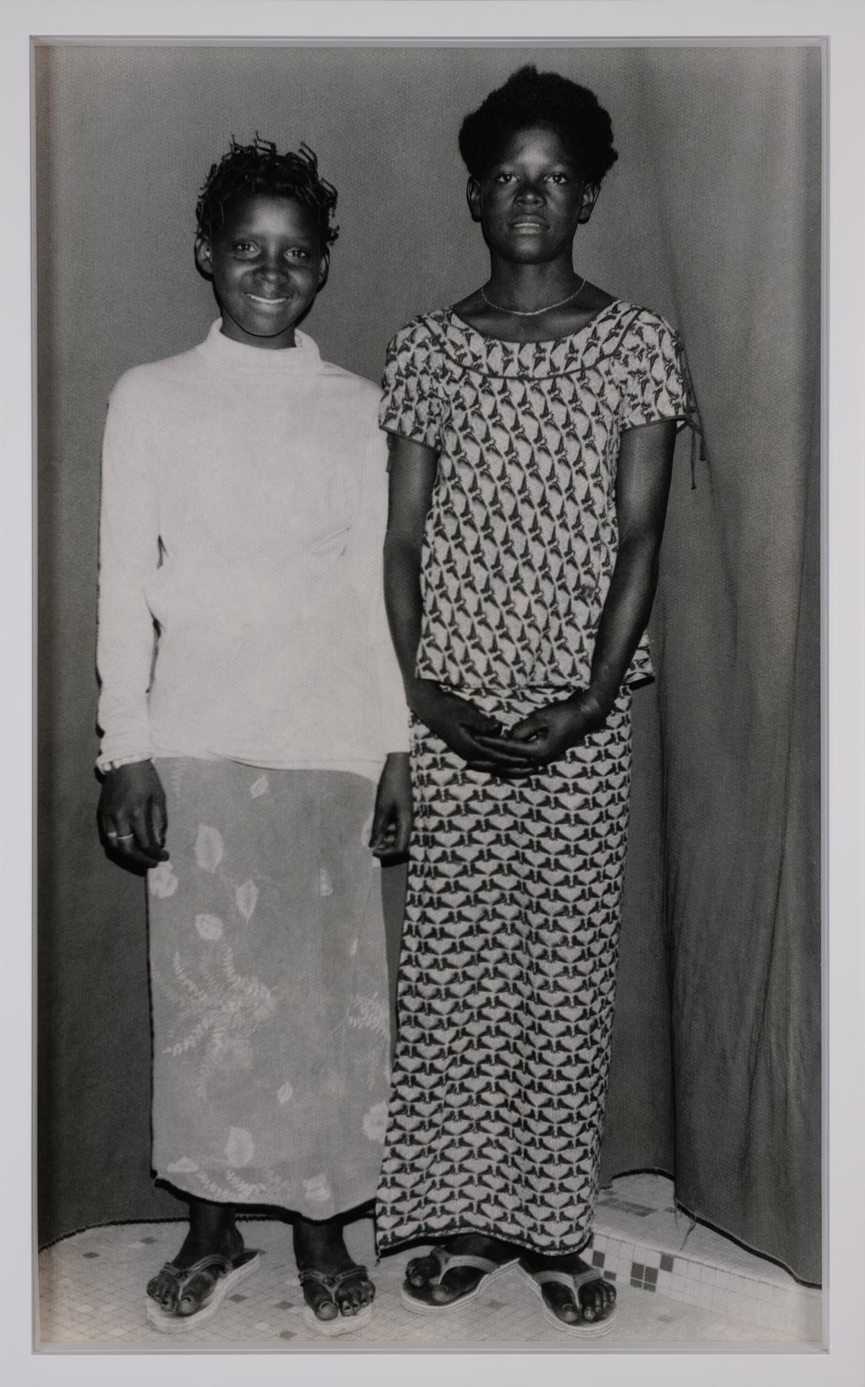 Adama Sylla Black and White Photograph - Untitled (Two Girls)