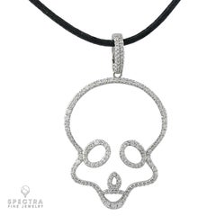 Collar Colgante Calavera de Diamantes Adamas