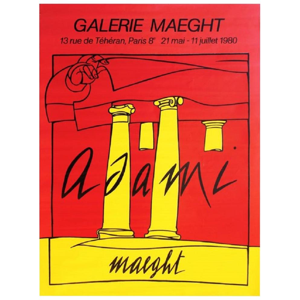 Adami Galerie Maeght 1980 Poster